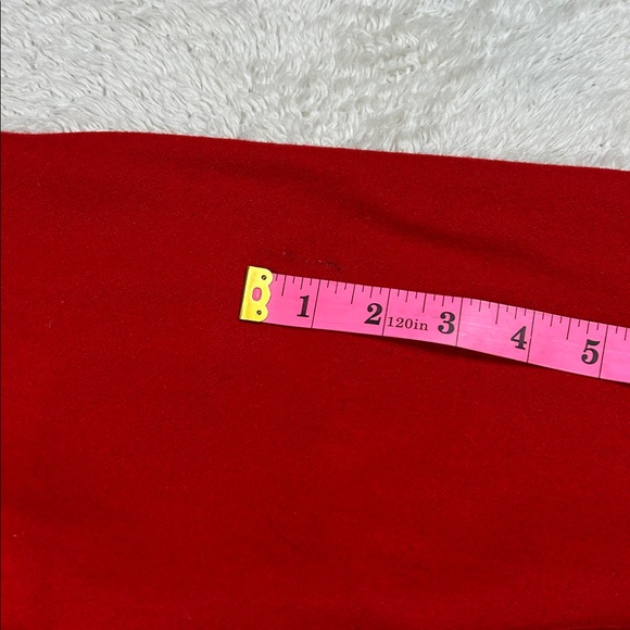 Jin Sha Li Red embroidered Asian novelty print overcoat peacoat, size 18 or smal - Picture 10 of 11